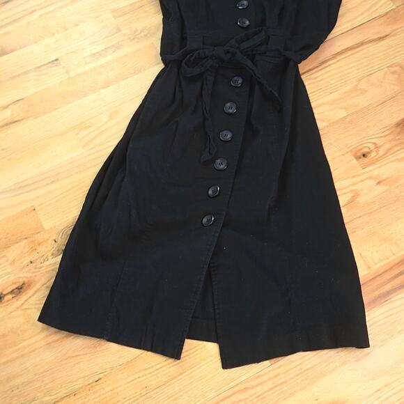 Sandra Darren women's black button-down career dress SZ-14 - Picture 3 of 8